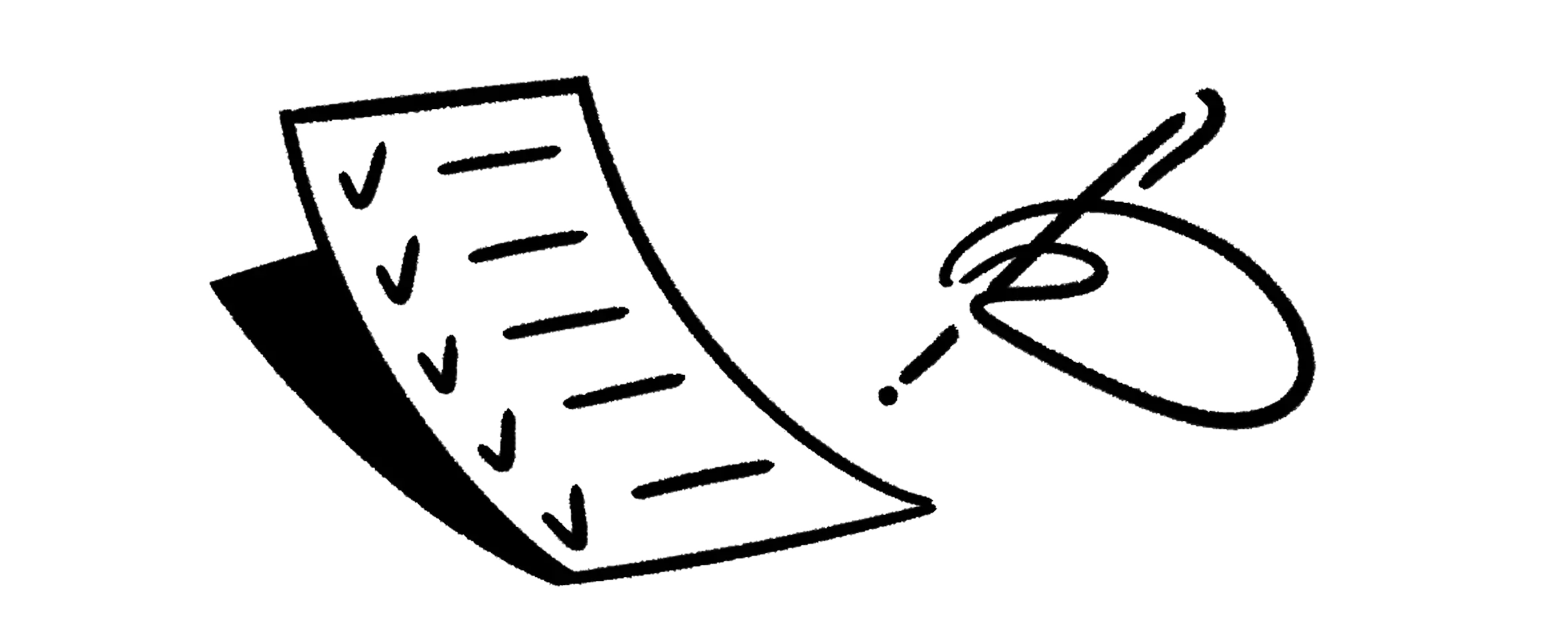Illustration d’un formulaire d’inscription en train d’être rempli.