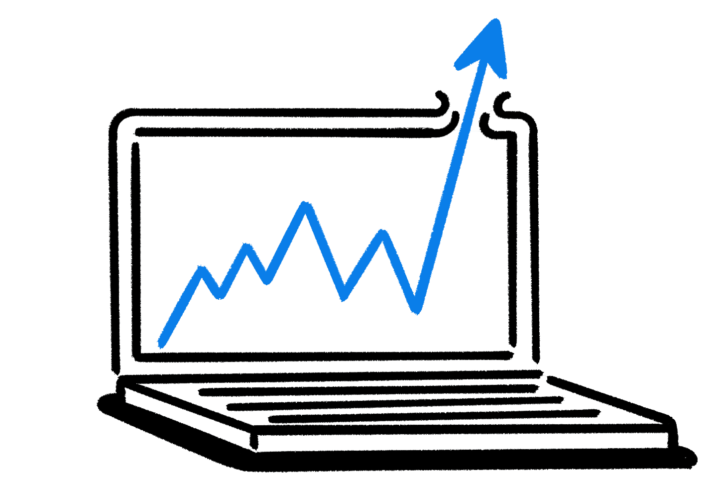 Laptop line chart
