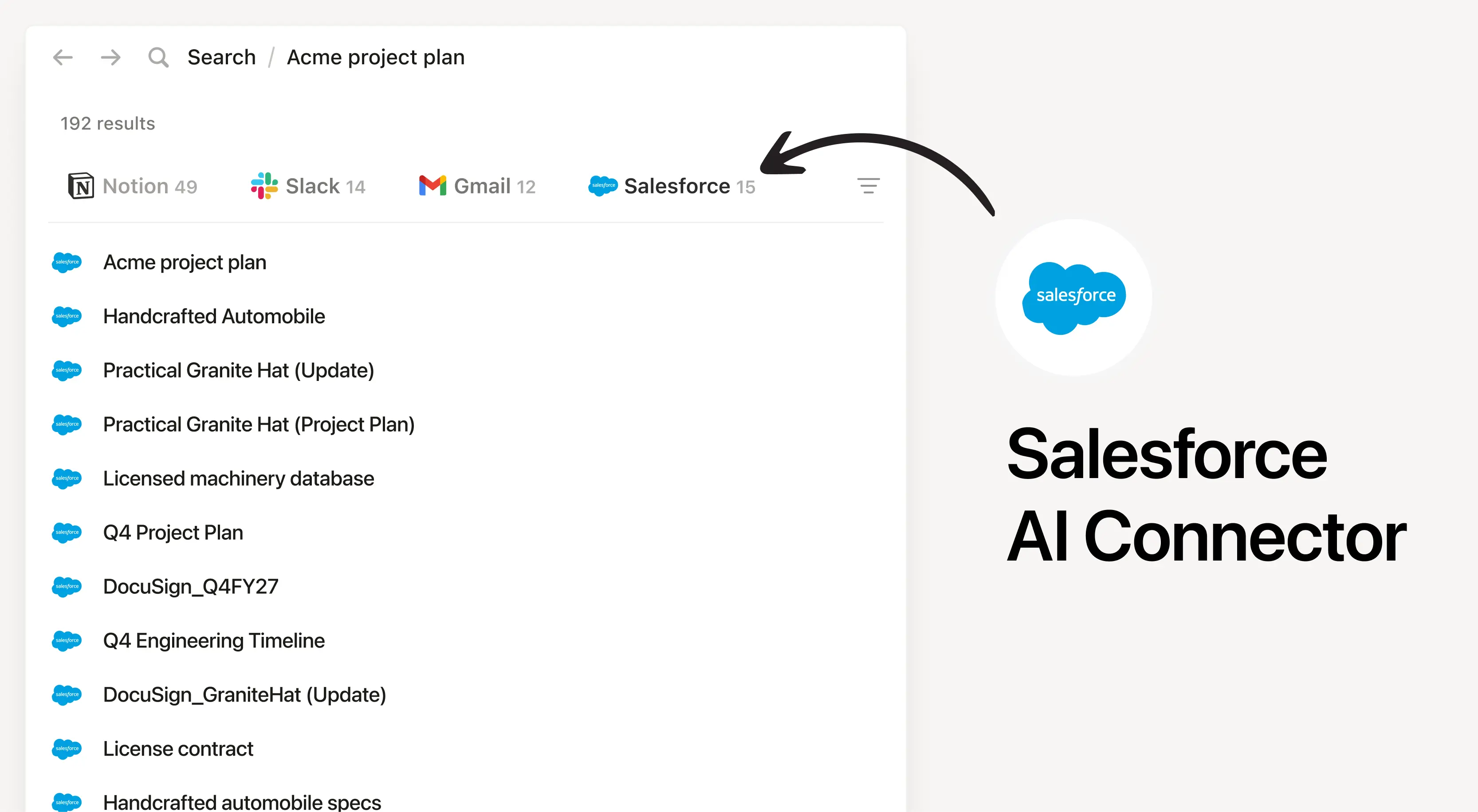 Salesforce AI-forbindelse