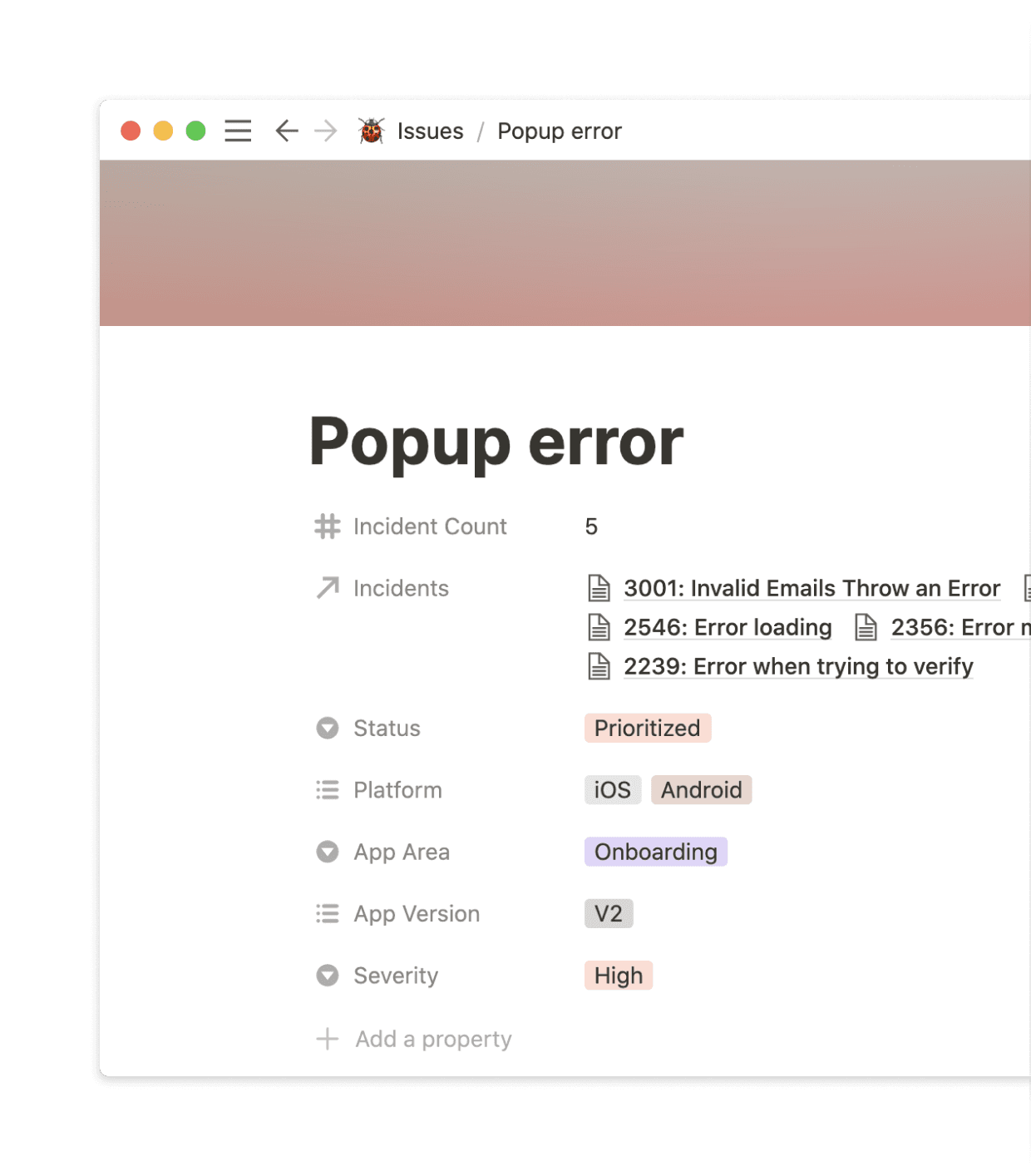 Track incidents and close the feedback loop with users.