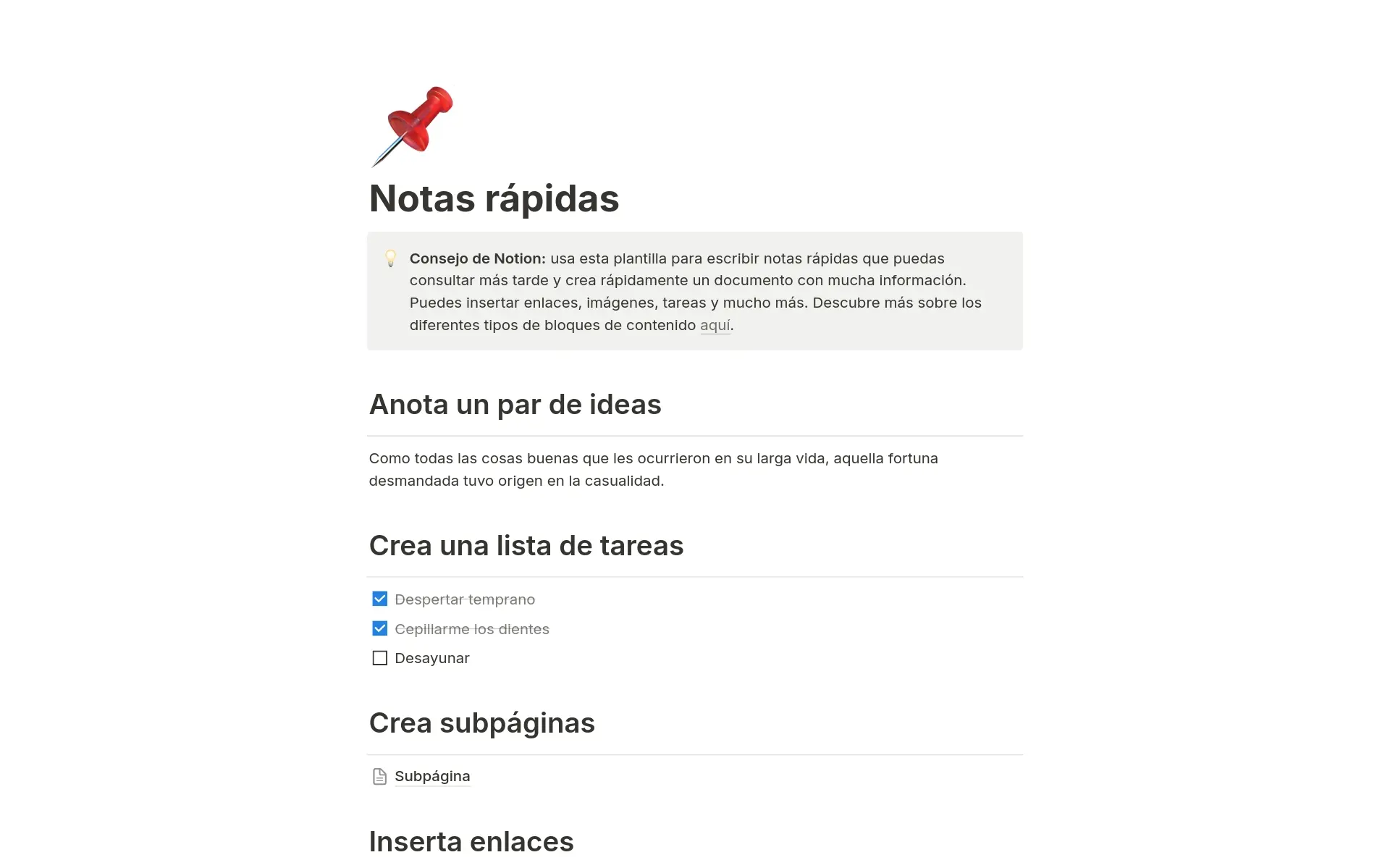 Captura de pantalla de la colección Top 10 Notes & Knowledge Templates in Notion de Notion